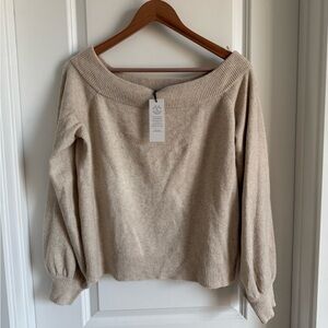 NWT Nordstrom Treasure & Bond Off The Shoulder Women's Sweater